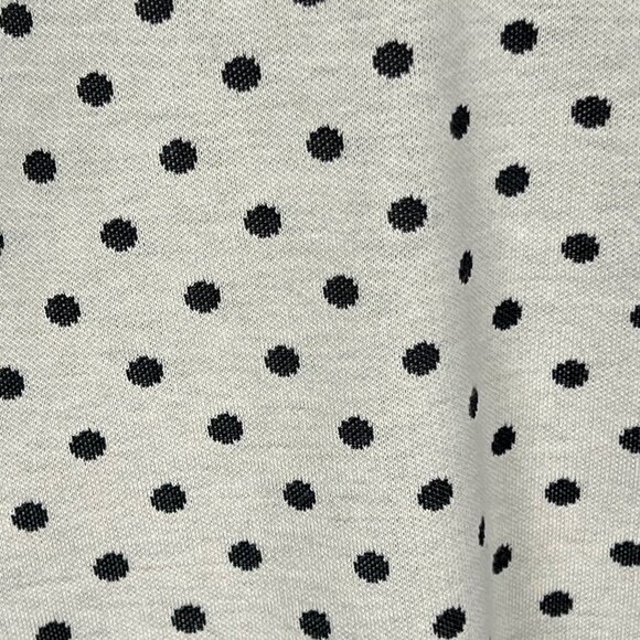 Tyler Boe Womens Kennedy Dot Sleeveless Shift Dress Cream Black Pockets size XS - Picture 9 of 11